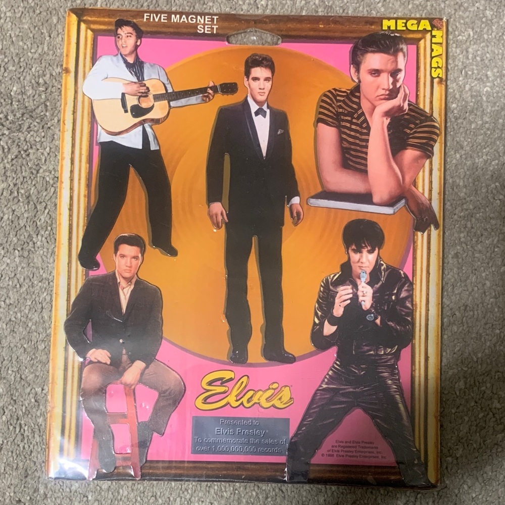 Elvis Presley Five Magnet Set